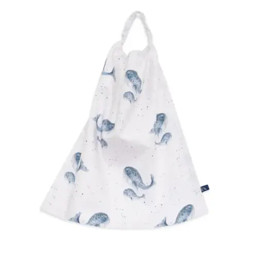 [5293] Bavoir École Maternelle - Les Baleines Bleues