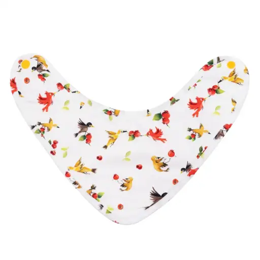 [5026] Bavoir-Bandana - Les Oiseaux et les Goyaviers