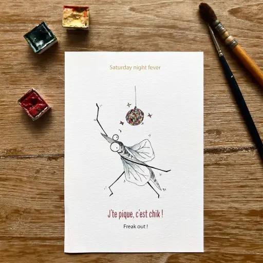 [6849] Carte Postale - J'Te Pique C'Est Chick !