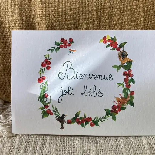 [4265] Carte Postale Bebe - Couronne de Goyaviers