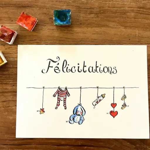 [4234] Carte Postale Bébé - Felicitations Pour Le Bébé