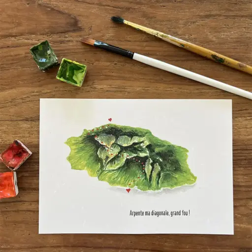 [3428] Carte Postale Grand Raid - Arpente ma Diagonale