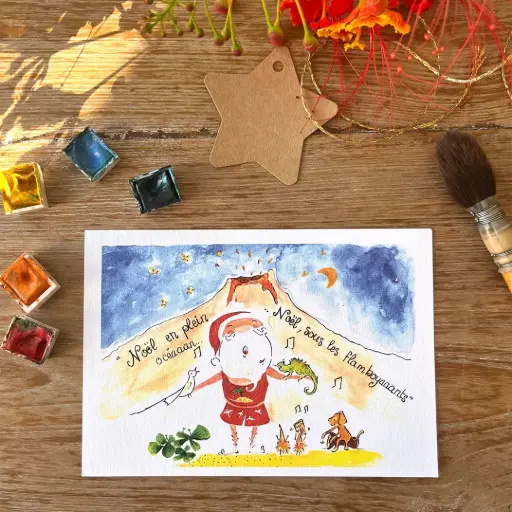 [3879] Carte Postale Noël - La Chanson Du Père Noël