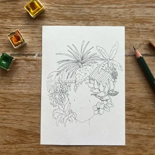 [0199] Carte Postale Réunion - Chevelure d'Un Jardin Creole