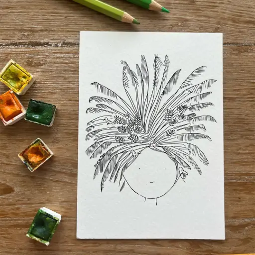 [0182] Carte Postale Réunion - Chevelure de L'Arbre Du Voyageur