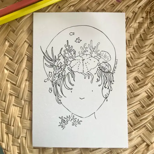 [0205] Carte Postale Réunion - Chevelure Le Globe