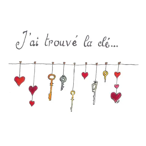 [3374] Carte Postale Toi Mon Amour - J'Ai Trouvé La Clé