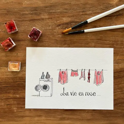 [3343] Carte Postale Toi Mon Amour - La Vie en Rose