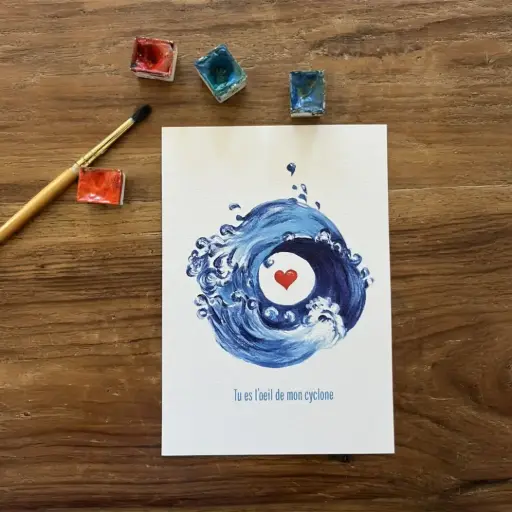 [3299] Carte Postale Toi Mon Amour - Oeil de Mon Cyclone