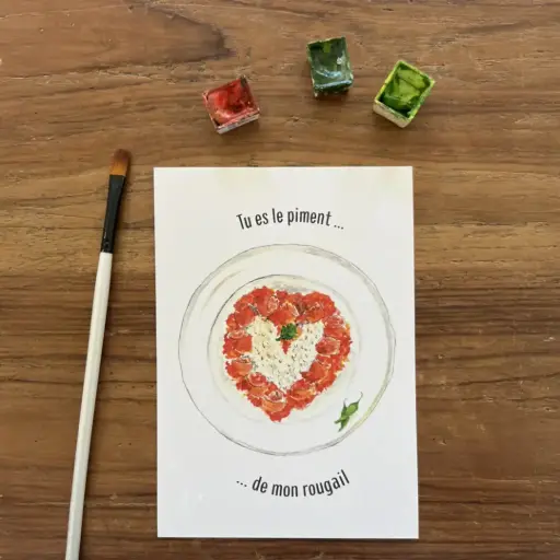 [3275] Carte Postale Toi Mon Amour - Piment de Mon Rougail