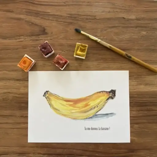[3190] Carte Postale Tu Me Donnes La Banane