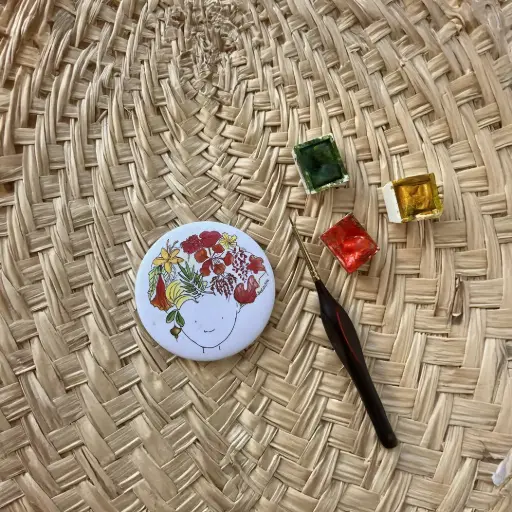 [2476] Magnet Chevelure de Fleurs