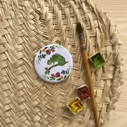 [2452] Magnet L'Endormi et les Fleurs