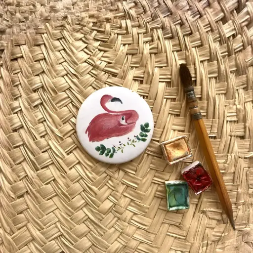 [2360] Magnet La Famille Flamants Roses